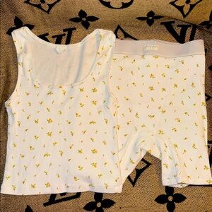 Skims Floral Print Matching Set